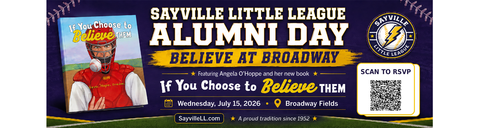 Sayville LL Alumni Day - 3pm to 4:30pm